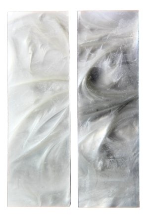 Make a Knife Acrylic White Pearl Knife Handle Scales