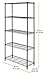 Whitmor Adjustable 5 Tier Shelving with Leveling Feet - Black