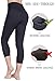 RAYPOSE Women's Workout Running Capris Leggings Pocket Tummy Control High Waist Yoga Pants
