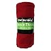 Imperial Home 50x60 Soft Fleece Throw Blanket, Throw Blanket for Couch, Travel, Bed, any Room, Travel Essentials, Fleece Travel Blanket, Lightweight Blanket, Fall Blankets & Throws, Cozy Blanket (Red)