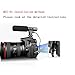 SmilePowo Camera Microphone, EIVOTOR Mic-01 3.5mm Digital Video Recording Microphone for D-SLR Camera, Stereo Shotgun Recording Microphone for Digital SLR Camera,Nikon/Canon Camera/DV Camcorder