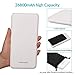 Charmast Power Delivery Power Bank, 26800mAh PD Power Bank, 18W USB-C Portable Charger with Quick Charge 3.0 Compatible with MacBook/New Type-C iPad Pro/MacBook Air, iPhone, Pixel, Samsung-White
