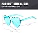 Heart Shape Rimless sunglasses Festival Party Glasses