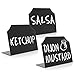 Set of 3 Black Mini Erasable Chalkboards/Write On Message Boards/Wedding Table Place Holder Signs