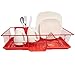 Sweet Home Collection 3 Piece Metal Dish Drainer Rack Set with Drying Board and Utensil Holder, 12