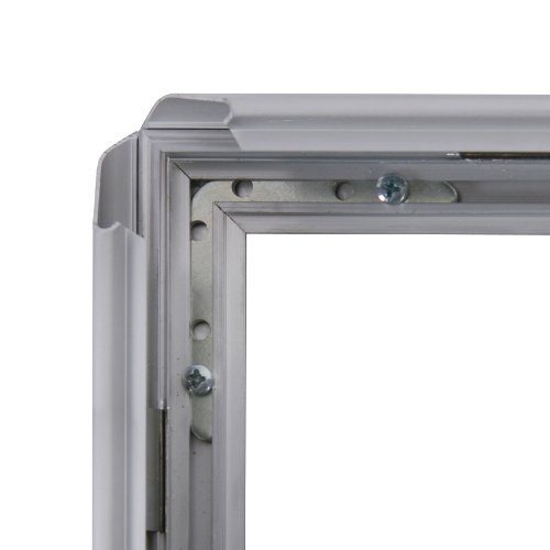 SnapeZo Movie Poster Frame 24x36 Inches, Silver 1.25 Inch Aluminum Profile, Front-Loading Snap Frame, Wall Mounting, Professional Series - Image 4