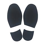 Shoe Repair Replacement Rubber Heels And Half Sole, different colors (Black)