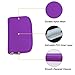 Memory Card Case, WOVTE Portable 8 Pages and 22 Slots SD SDHC MMC CF Micro SD Memory Camera Card Case Holder Pouch Zippered Storage Bag (Purple)