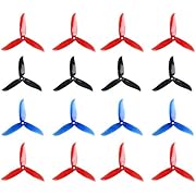 16pcs DALPROP T5045C 5045 5 Inch 3-Blades CW CCW Tri-Blade Propeller, Best Match for 200 210 230 250 FPV Racing Drone Quadcopter Frame Kit (Black Red Blue Green)