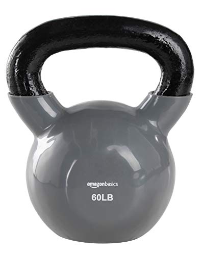 AmazonBasics Vinyl Kettlebell, 60lb