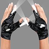 ThxToms LED Flashlight Gloves, Halloween Christmas