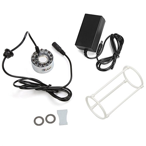 Fuloon® 12 LED Fountain Mist Maker Light Mister Foggers with AC Adapter
