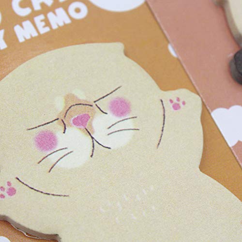 Cute Cartoon Cat Sticky Notes Kitten Self-Stick Note Memo Pad Sets Gift for Cat Lovers Kids Students,Pack of 8
