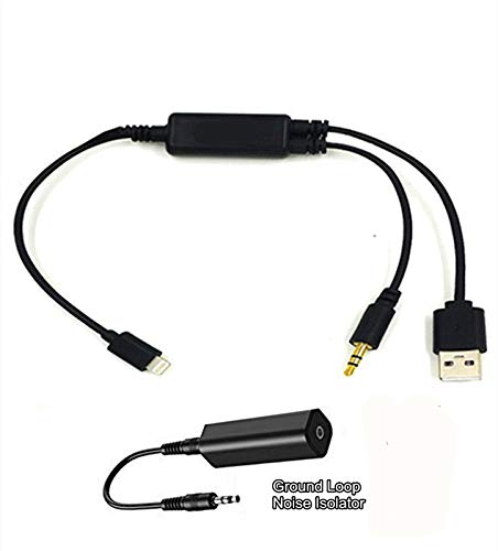 Buy Music Interface Y Cable Aux Charger Adapter 3 5mm Jack And