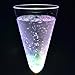 GlowCity Light-Up Plastic Champagne Flutes - LED Glow-in-the-Dark Party Glasses - Multiple Color Set of 12, FDA Approved, Batteries Included