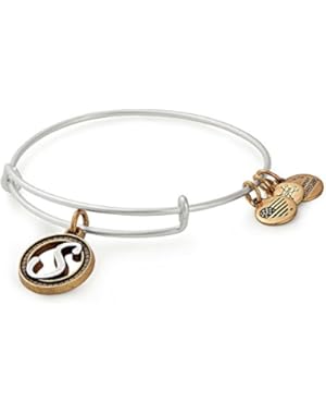 Womens Initial S Charm Bangle