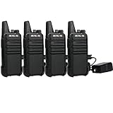 Retevis RT22 Walkie-Talkies Rechargeable Long Range 16 Channel VOX Scan Small Emergency Alarm Chanel Lock 2 Way Radio(4 Pack)