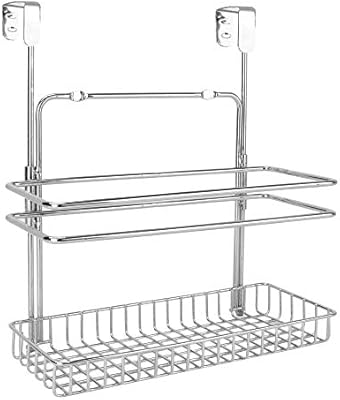 Over Door Organiser Shelves Two Tier Cupboard Hanging Basket