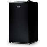 BLACK+DECKER BCRK32B Compact Refrigerator Energy Star Single Door Mini Fridge with Freezer, 3.2 Cubic Feet, Black
