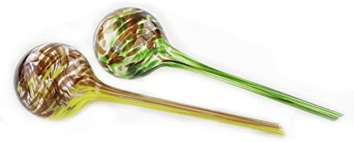 Aqua Globes Plant Watering Glass Bulbs - Stylish Plant Watering Kit 2 Pack
