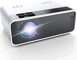 Mini Projector, ELEPHAS Video Projector 4500 lux with 50,000 hrs Long Life LED Portable Home Theater Projector 1080P...