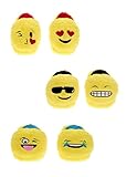 Emoji Girls Slipper Slip On LaughTears Face Faux Fur