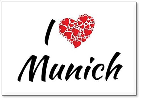 Amo Munich, Imán para Nevera (diseño 3): Amazon.es: Hogar
