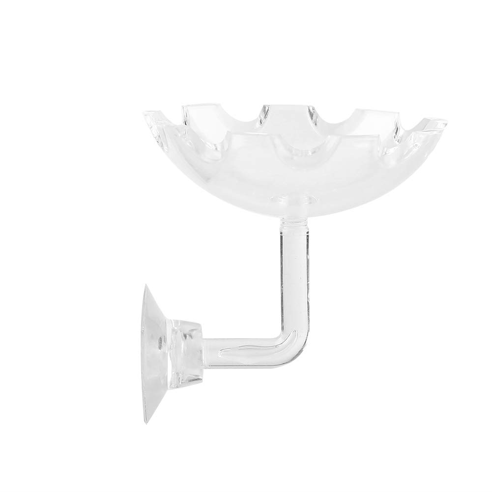 Aquarium Fish Tank Shrimp Feeding Food Dish Bowl Acrylic Water Food Dish Feeder Tray