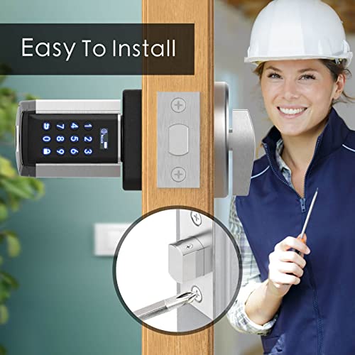 Smart Lock, 5 in 1 Smart Deadbolt Door Locks Compatible with Alexa