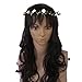 ReNext Rose Flowers Branch Festival Wedding Garland Head Wreath Crown Floral Halo Headpiece Photography Tool Adult Size (White and Green)
