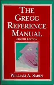 Amazon Com The Gregg Reference Manual 9780028032856