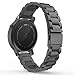 MoKo Band Compatible for Samsung Gear S2 Classic/Galaxy Watch 42mm, Universal Stainless Steel Strap for Samsung Gear S2 Classic SM-R732 & SM-R735 / Gear Sport/Motorola Moto 360 2nd, Black