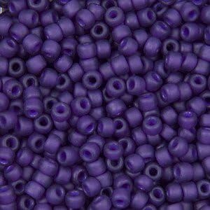 Matte Purple Color Lined Amethyst -Size 8° Japanese Seed Beads