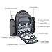 Gonex Picnic Backpack Bag for 4 Person with Insulated Cooler Compartment, Fleece Blanket, Detachable Wine Holder, Cutlery Set (Gray)