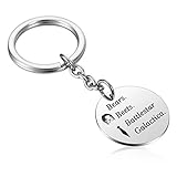 JanToDec Jewelry Bears Beets Battlestar Galactica Jim Funny Keychain - Inspired By TV Show The Office Quote - Unique Birthday Gift For Dwight Schrute Fans - Dunder Mifflin Christmas Present, 1 Pack, Medium