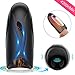 Male Masturbator Penis Training Cup with 7 Vibrating Stimulation & Intelligent Heating Function - Adorime Masturbation Toys Penis Glans Trainer Massager for Men Erection & Sexual Endurance Prolonging