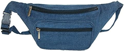 Magnifique Denim Waist Pack, Blue