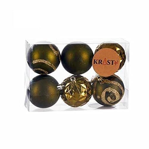 Krist+ Christmas Baubles Set, Multicoloured, Standard