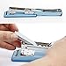 Peace Stapler with 2000 Staples, 2 Pack, Desk Metal Stapler, 25 Sheet Capacity, Standard Commercial Stapler, 100% Made in Korea, Blue Stapler