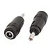 uxcell 10 Pcs 3.5mmx1.5mm Male to 5.5mmx2.5mm Female Jack DC Power Connector