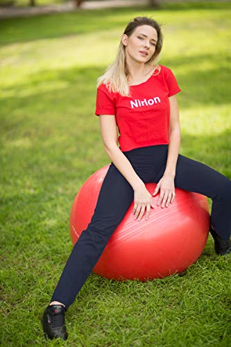 image for NIRLON Straight Leg Yoga Pants high Waist Workout Leggings for Women P