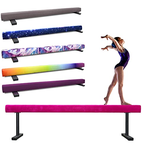 Peakpath 8FT Adjustable Gymnastic Balance Beam,High and Low Level Floor