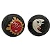 THY ARTS Baoding Balls Chinese Health Massage Exercise Stress Balls -Black Moon & Sun #3