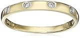 10k Yellow Gold Diamond Ring, Size 8.5