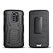 LG K10 Case, LG Premier LTE Case, Starshop [Heavy Duty] Dual Layers Kickstand Case with [Premium HD Screen Protector Included] and Locking Belt Clip (Black)