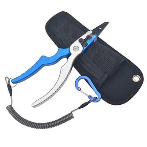 HJCE Angelzange Aus Aluminiumlegierung Geteilt, Ringschneider Angelhalter, Mit Scheide Und Einziehbarem Kombi… – Bild 4