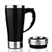 Self Stirring Coffee Mug Cute Stainless Steel Automatic Electric Mixing Cup Customized Logo Black 15.2oz