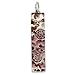GlassOfVenice Murano Glass Venetian Reflections Stick Pendant - Purple Silver