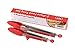 K-Chef: Set of 2-( 9 & 12 Inch) Heavy Duty, Heat Resistant, Non-stick, Built-in Stand, Easy Lock Stainless Steel Silicone Kitchen Tongs for Serving Salad, Barbeque, Cooking, Grilling Turner-(Red)