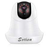 SOTION Super HD 960P Baby Monitor, Internet WiFi Wireless Network IP Security Surveillance Video Camera System (White)